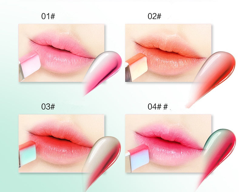 Hot Sale Women Double Color Lipstick Waterproof Long-Lasting Lip Gloss Moisturzing Nourishing Lipsticks Balm Lip Cosmetics