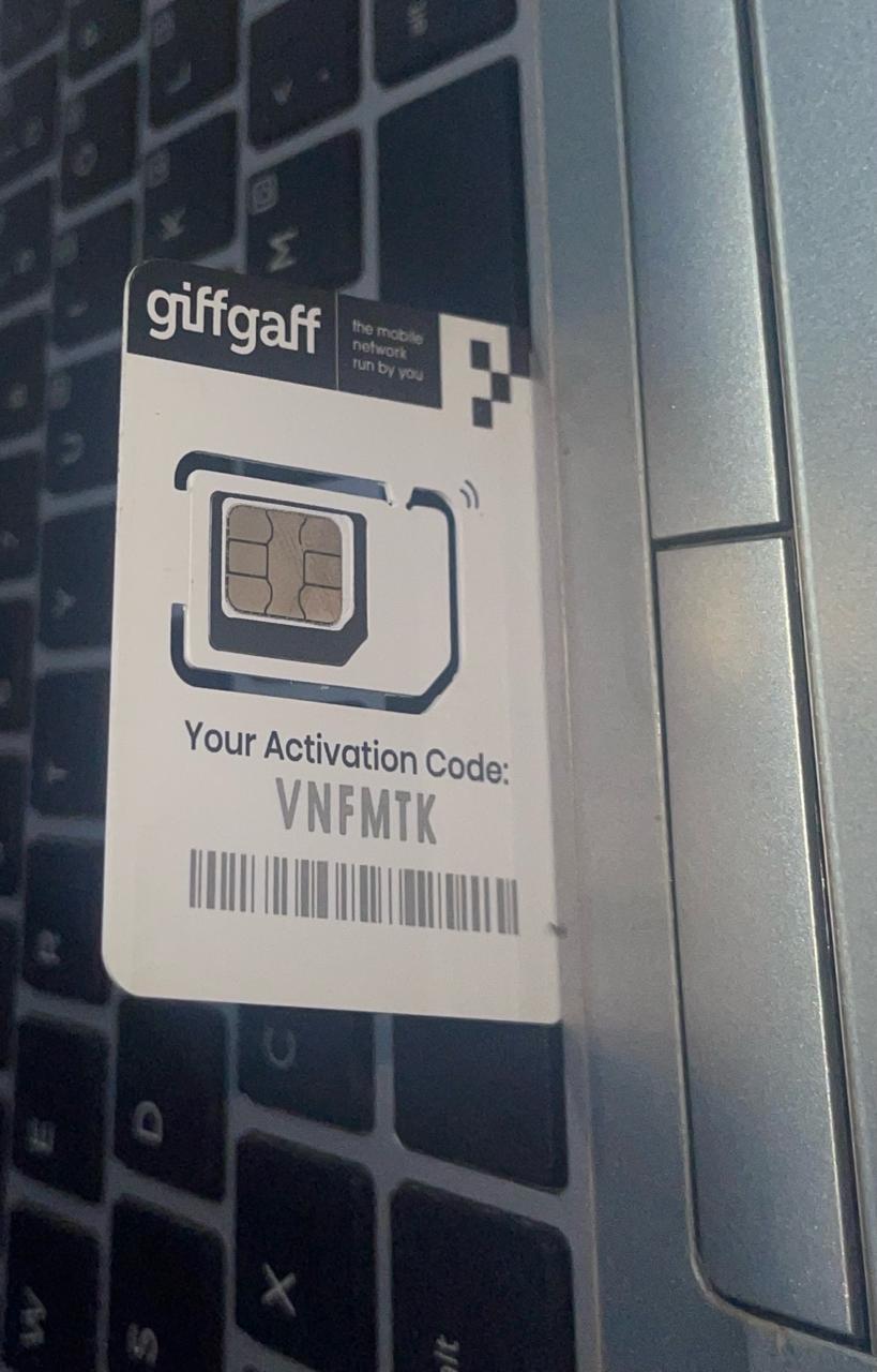 GiffGaff UK SIM IN PAKISTAN