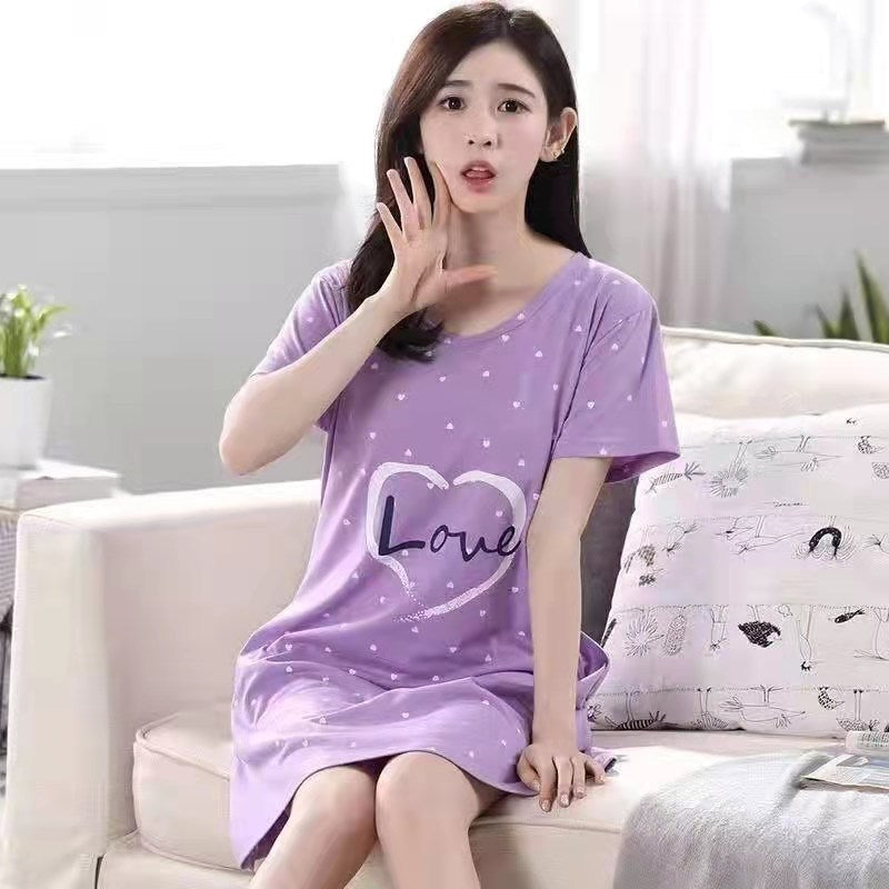 Summer Korean Princess Sweet Cute Cloth Bag Nightdress Women