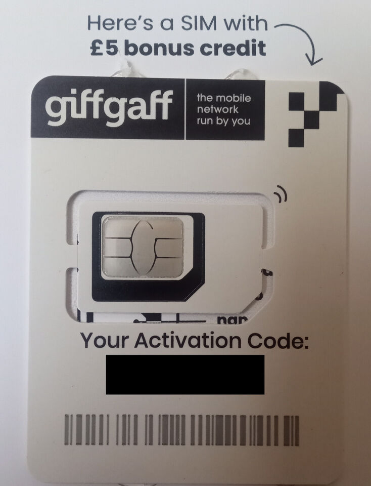 GiffGaff UK SIM IN PAKISTAN